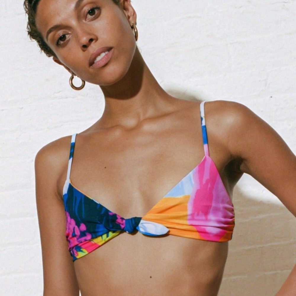 Mara Hoffman Size Small Viti Carla Knot Bikini Top NWOT